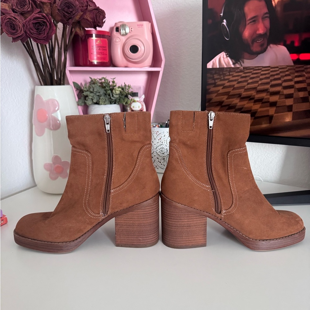 Wild Fable Chestnut Suede Boots - Picture 3 of 6